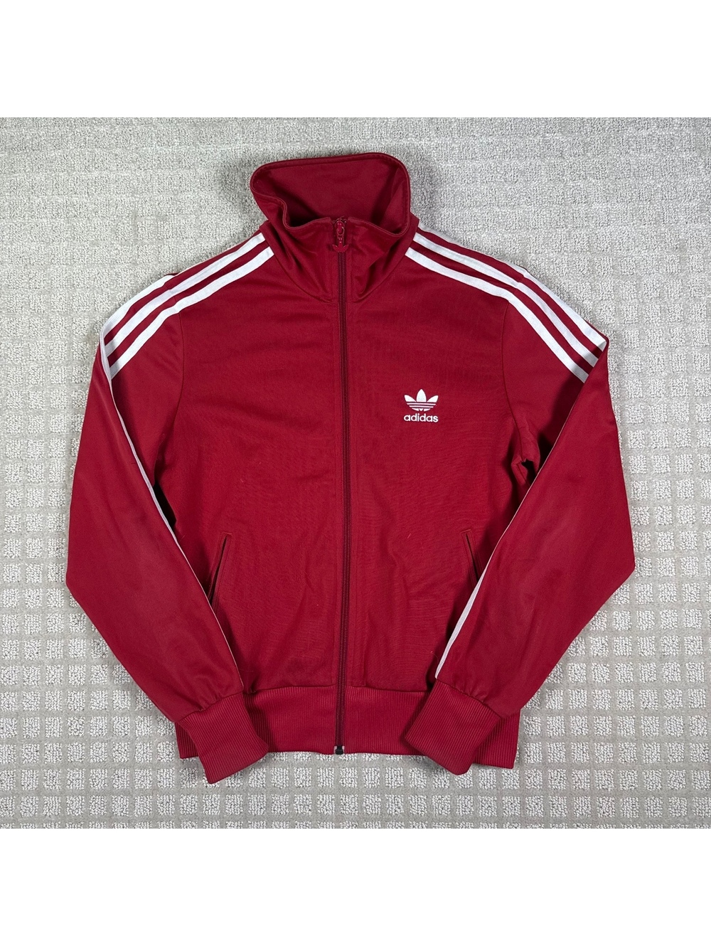 Adidas Originals red track jacket med